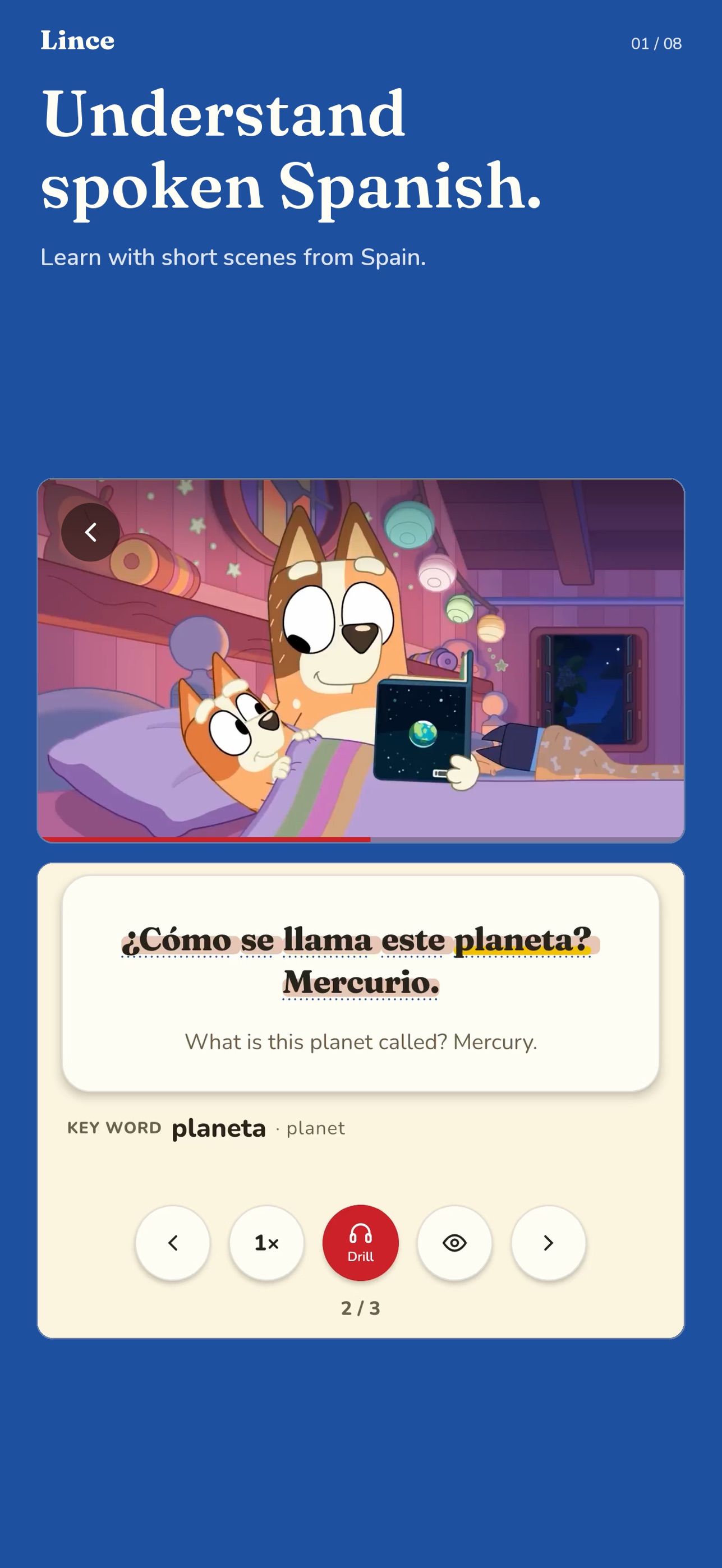 Screenshot 1 of Lince: Learn Spanish