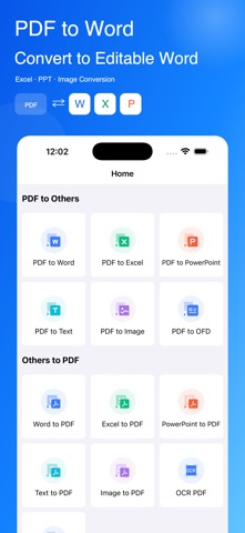 Convert PDF to Word,Excel,PPT iPhone screenshot