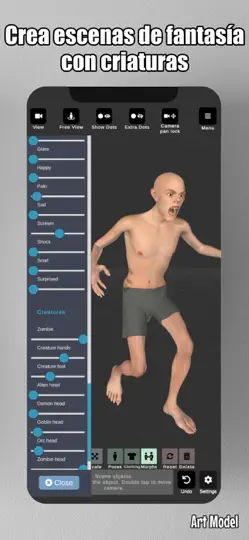 Captura de pantalla de Art Model - Pose & Morph Tool en iPhone 6