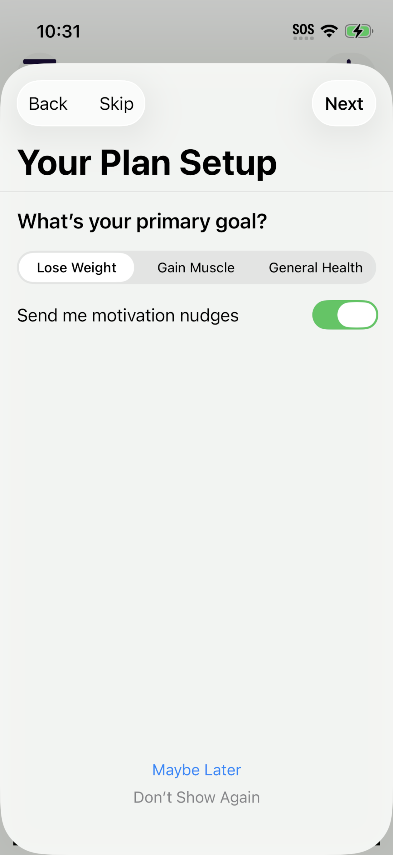 PumpPal-Physical Activity logs
