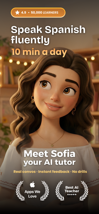 Sofia: AI Spanish Tutor & Chat Screenshot 1 of 5