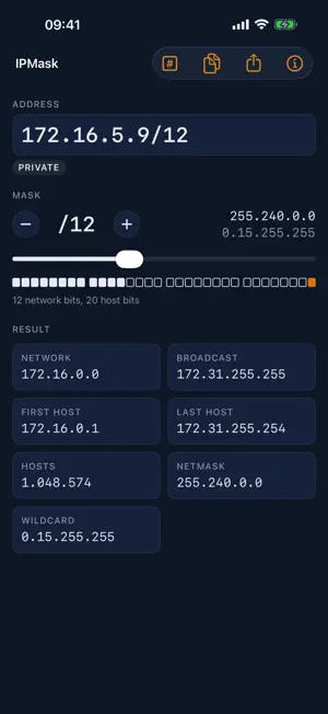 IPMask – Subnet Calculator screenshot 3