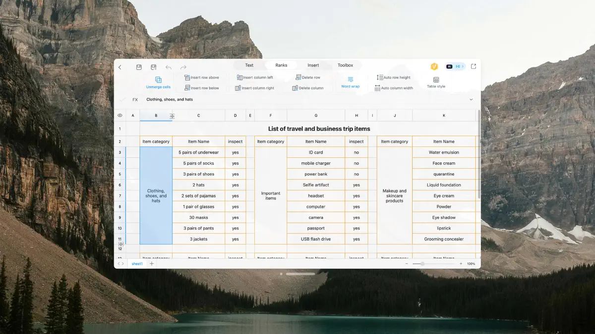 Spreadsheet-xlsx&csv editor screenshot 3