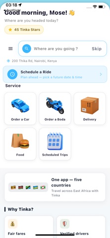 Tinka - Request a ride Screenshot 1 of 7