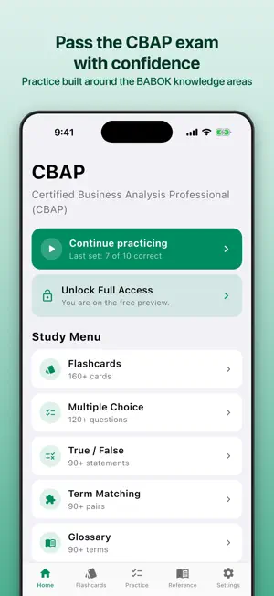 CBAP Exam Study Guide screenshot 1