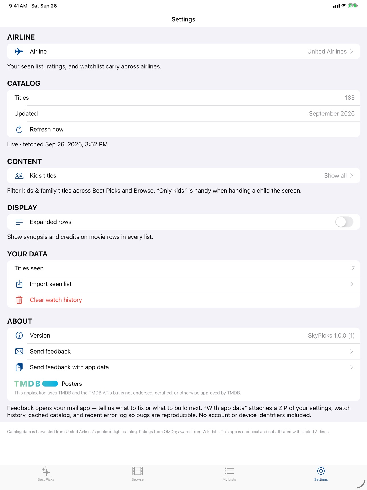 Screenshot 10 of SkyPicks