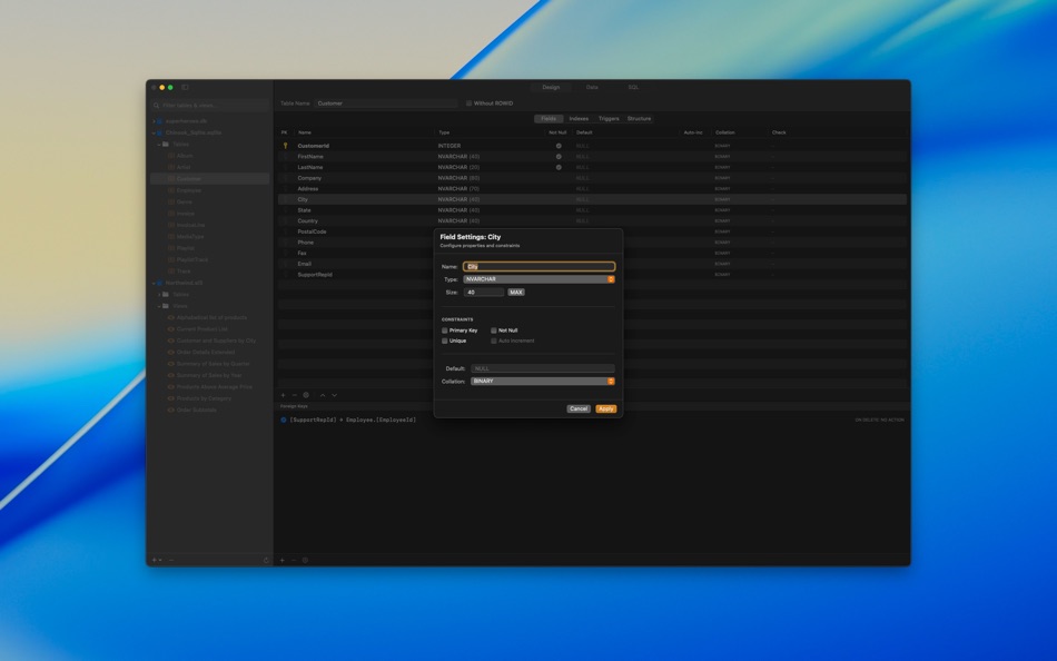 #6. Aster SQLite Manager (macOS) Podle: Dmitriy Martynov