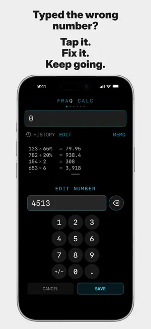 FRAQ CALC Lite screenshot 2