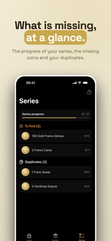 Numo: coin collection iPhone screenshot