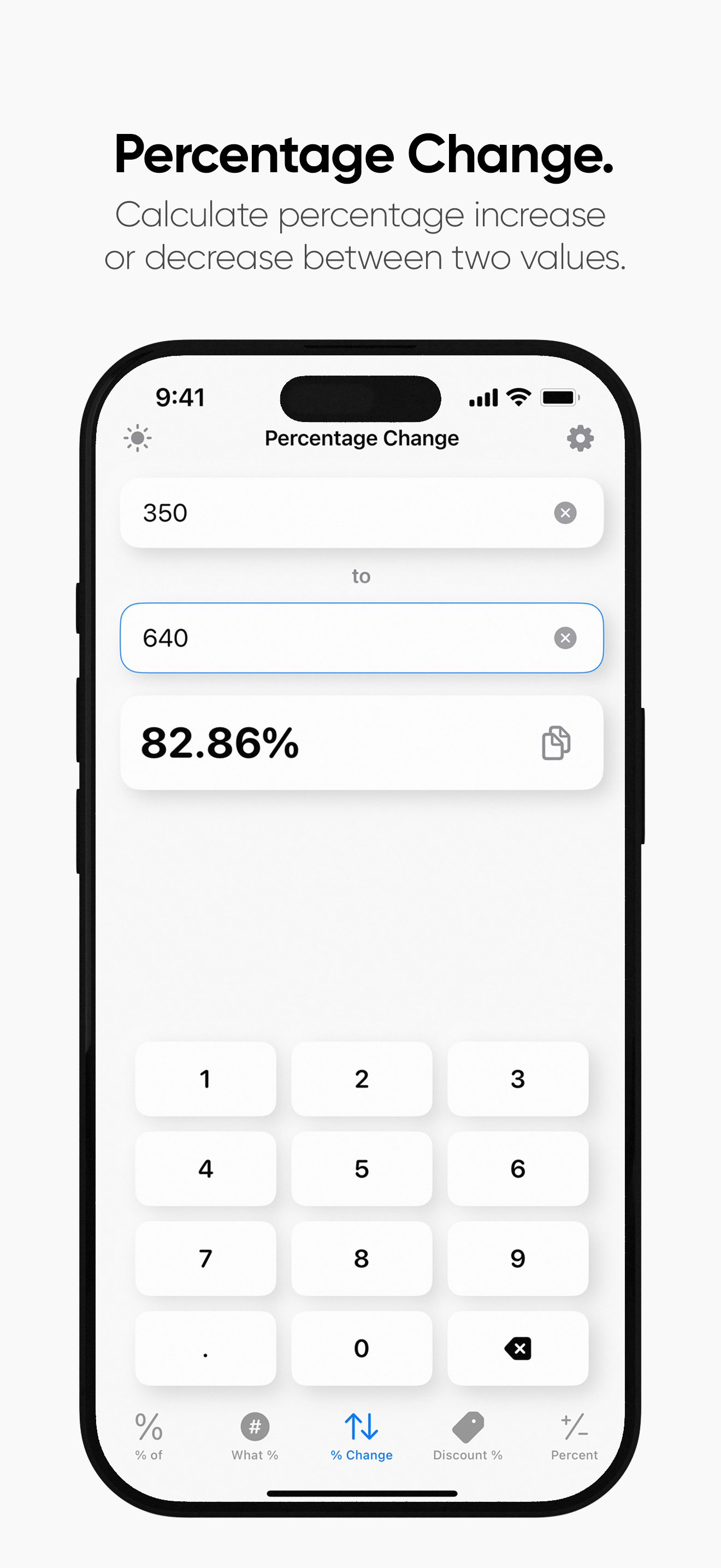 Percent screenshot 4