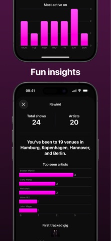 Gigstory: Concert Journal iPhone screenshot