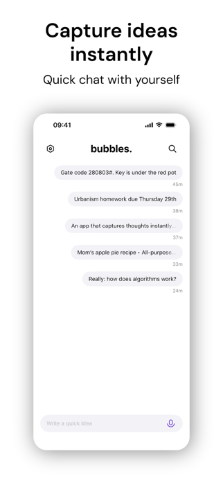bubbles - Your notes, faster Screenshot 1 of 7