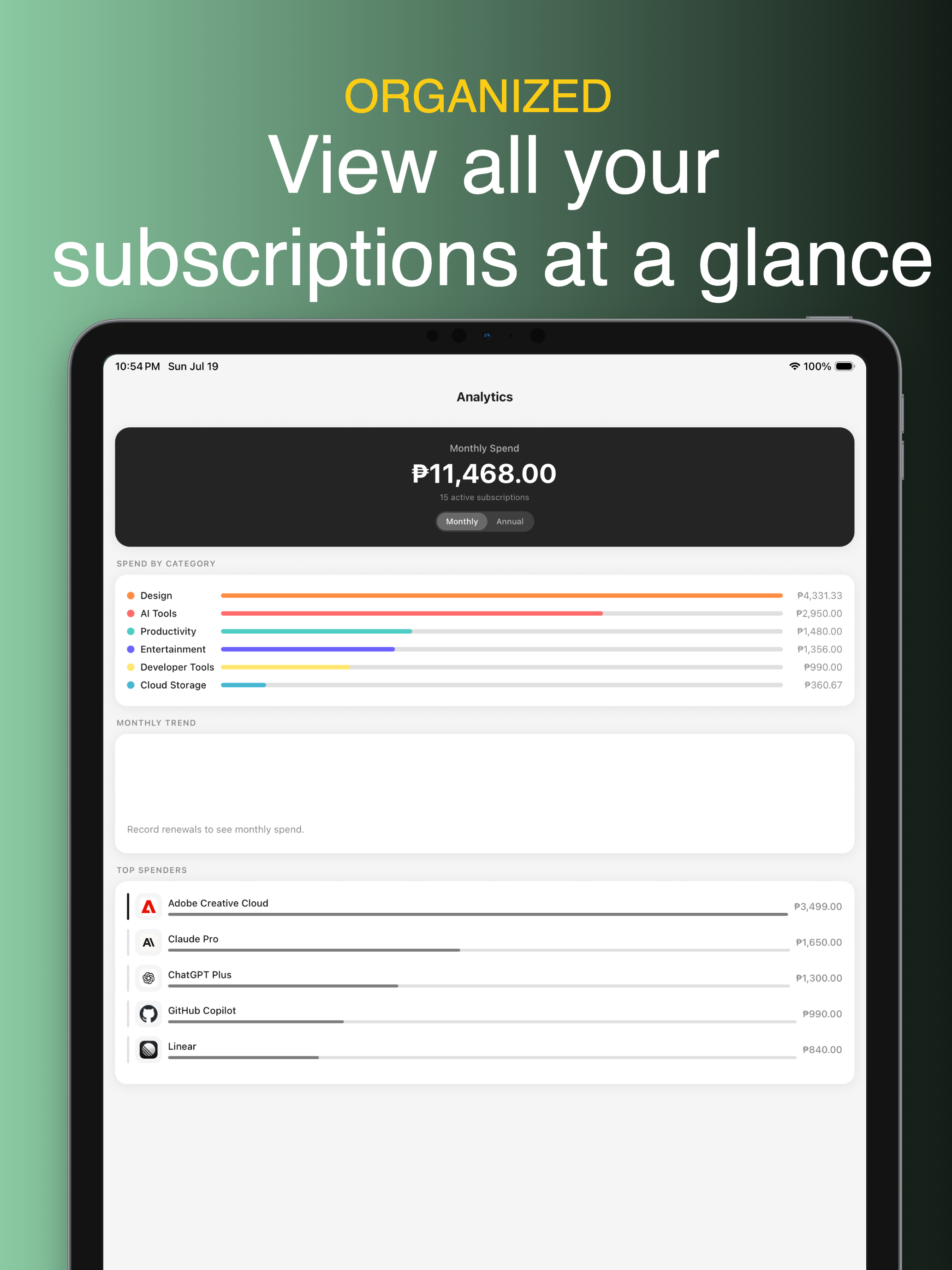 Sabsi - Subscription Tracker screenshot 22