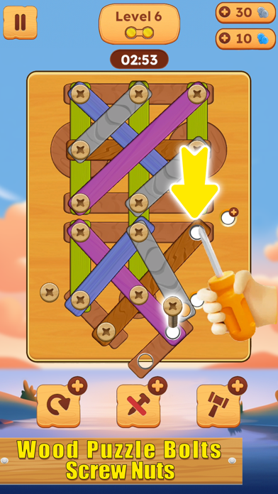 Crazy Screws: Wood Bolts&Nuts Screenshot