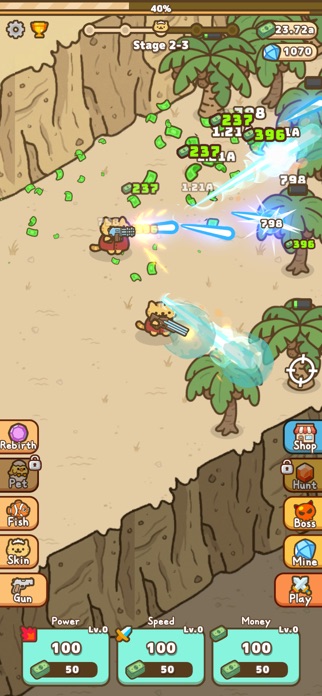 Idle Cat Gunner: Shooter RPG screenshot 5