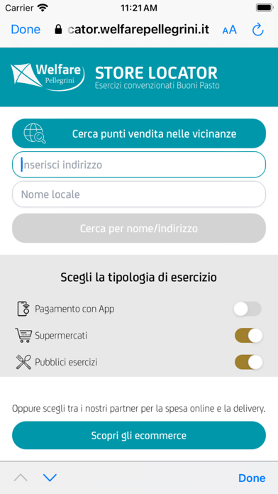 Pellegrini Card Screenshot