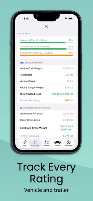 CamperCalc screenshot 2