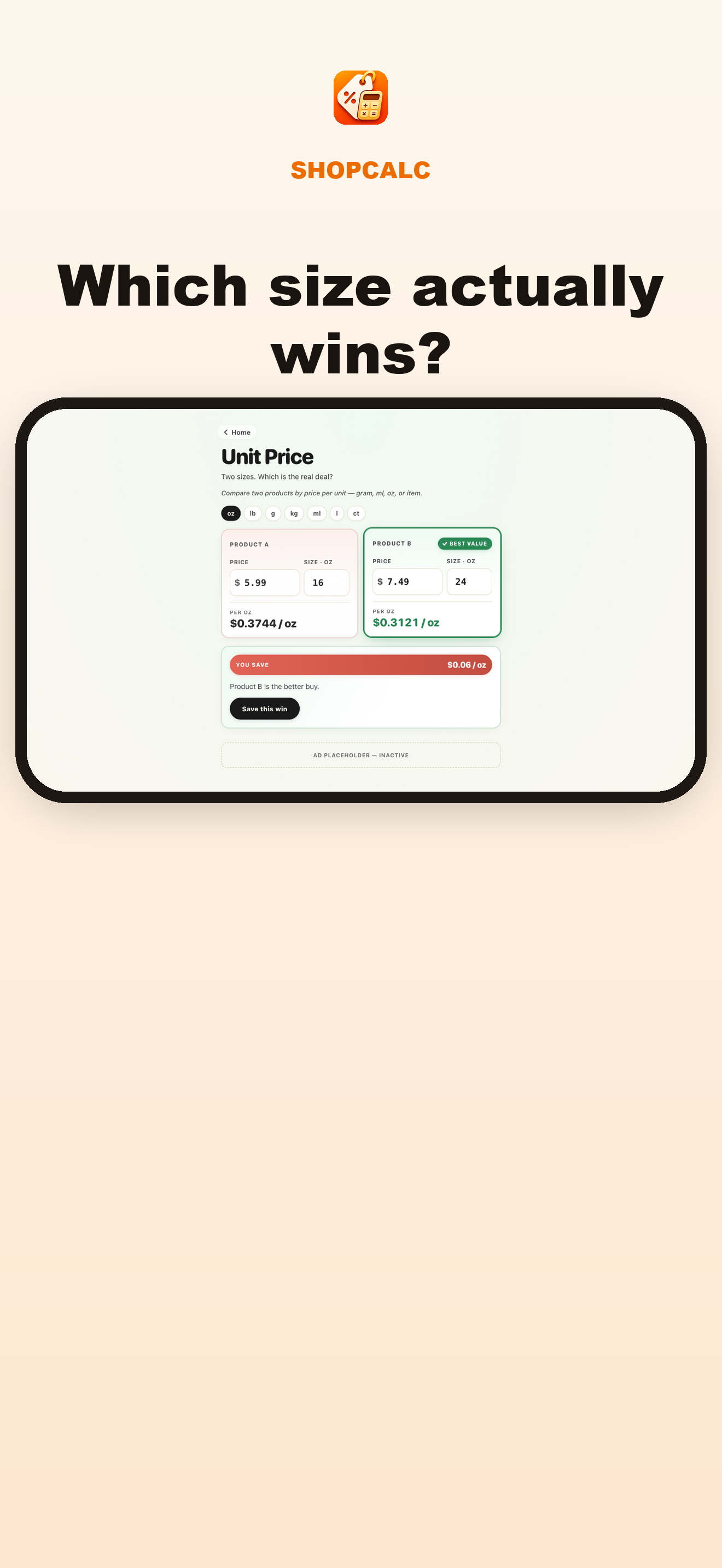 ShopCalc: Price Calculator screenshot 2