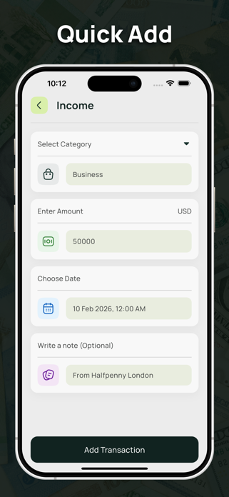 Daily Expense Manager. Screenshot 3 of 5