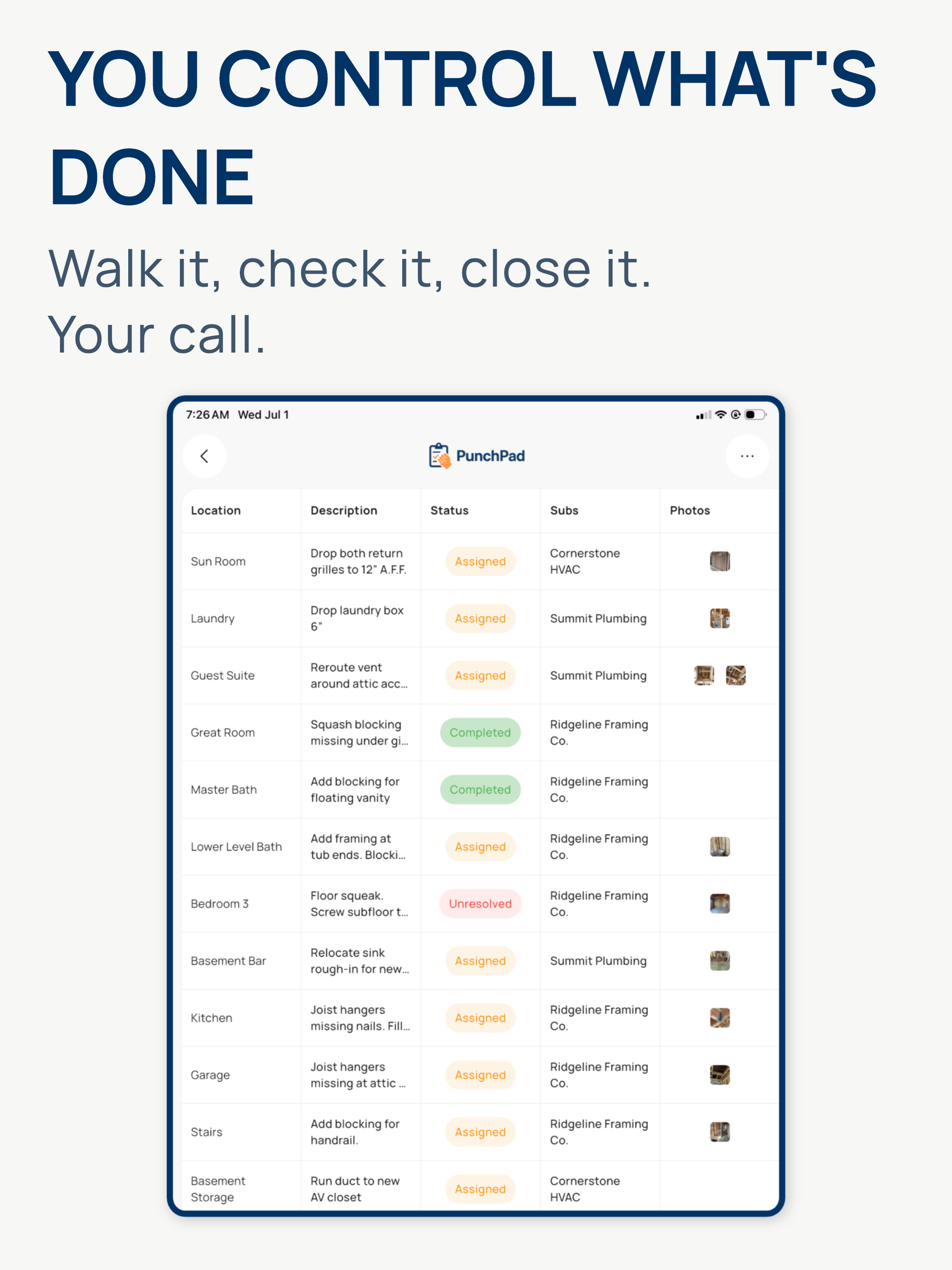 PunchPad: Punch List App screenshot 9