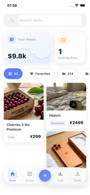 Itemory - AI Inventory Tracker screenshot 1