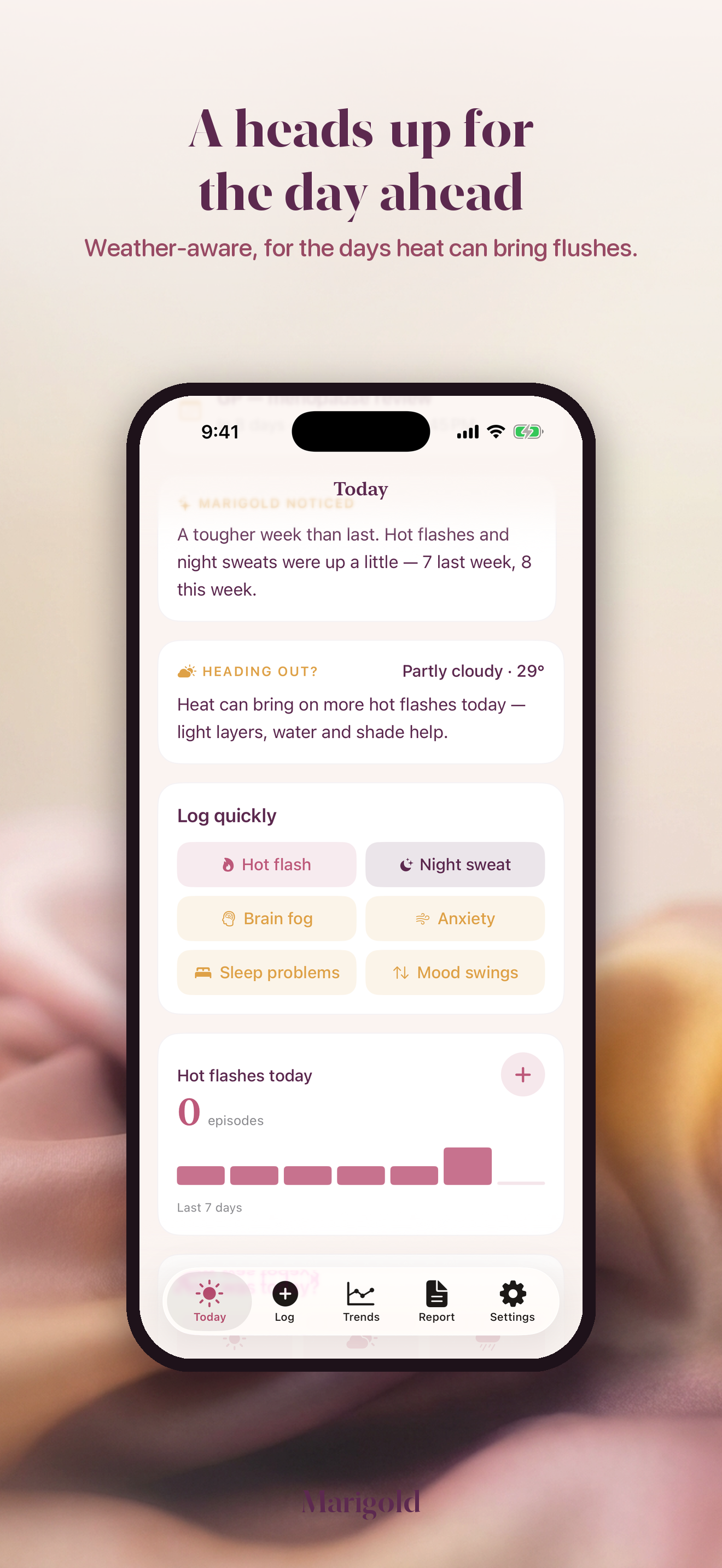 Marigold: Menopause Tracker screenshot 5