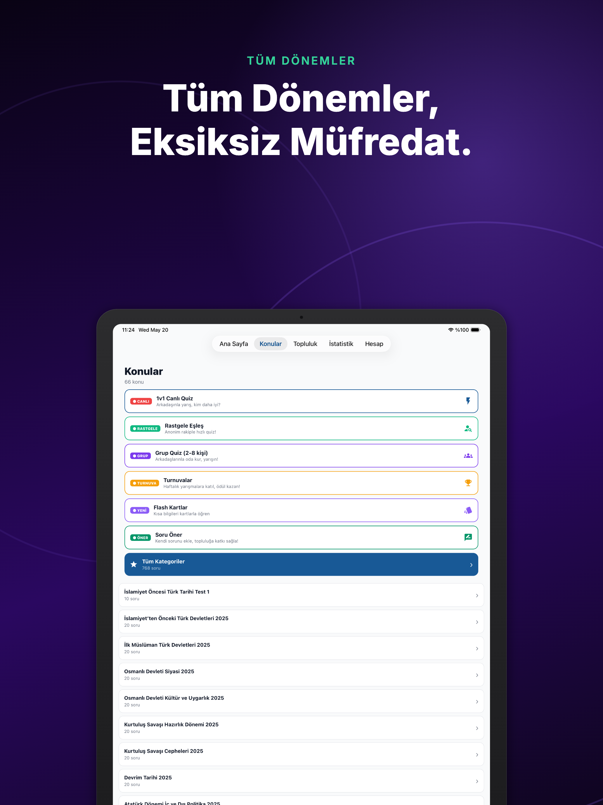 KPSS Tarih Altın Sorular