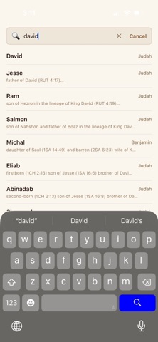 Patria - People of the Bible iPhone screenshot