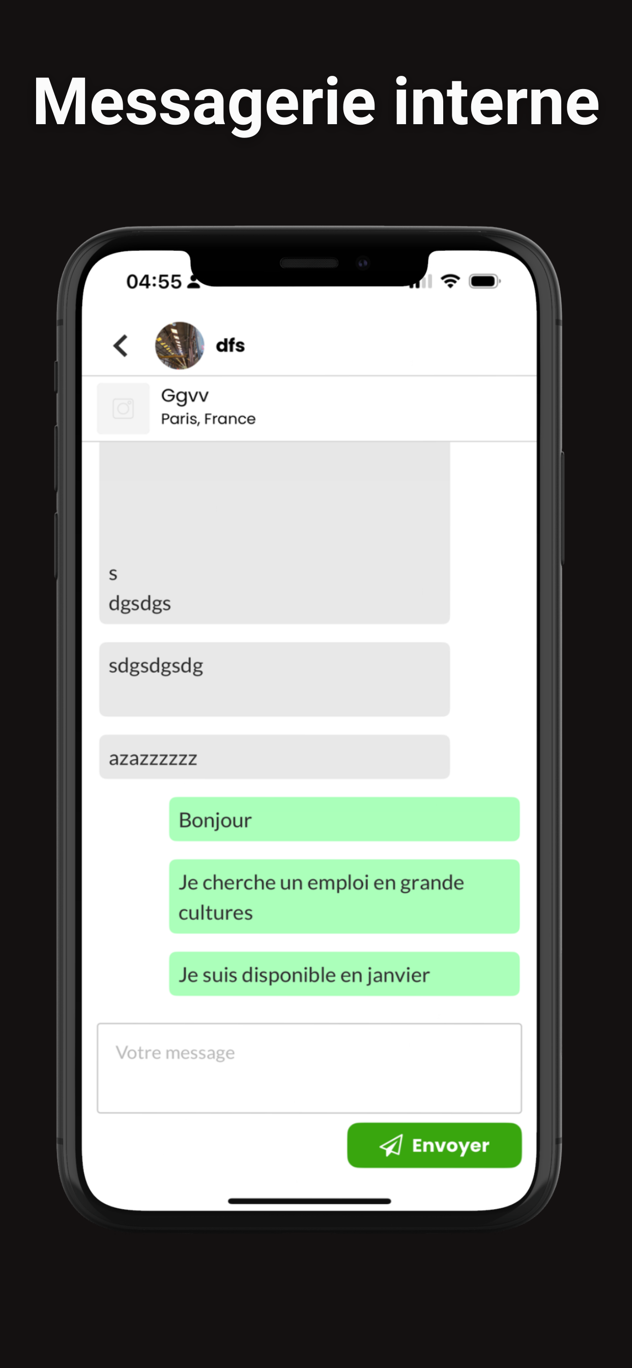 Emploi Agriculture