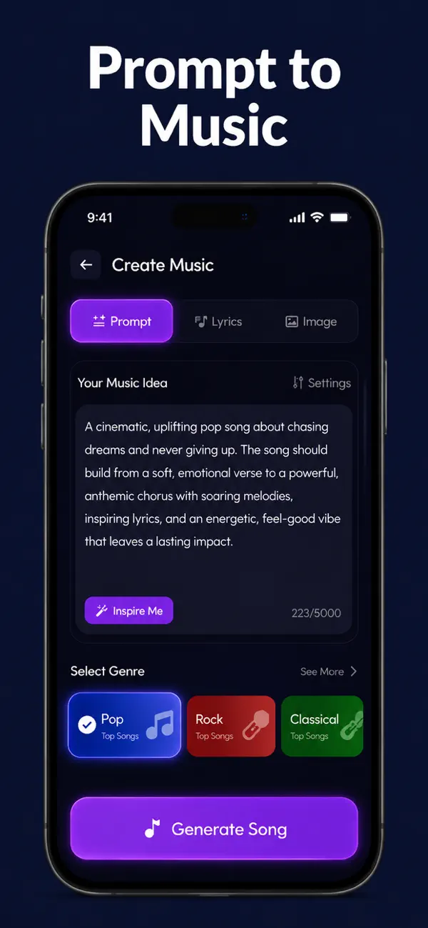 Screenshot #2 pour Ai Music,Beat & Song Generator
