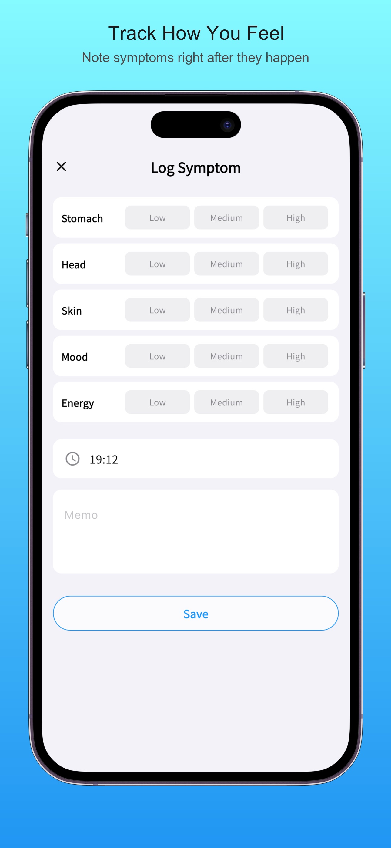 Screenshot 4 of Food Sense – Symptom Tracker