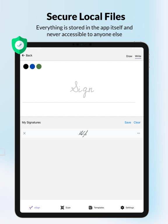 Document Signer: SimpleSign iPad screenshot 5 - Productivity app