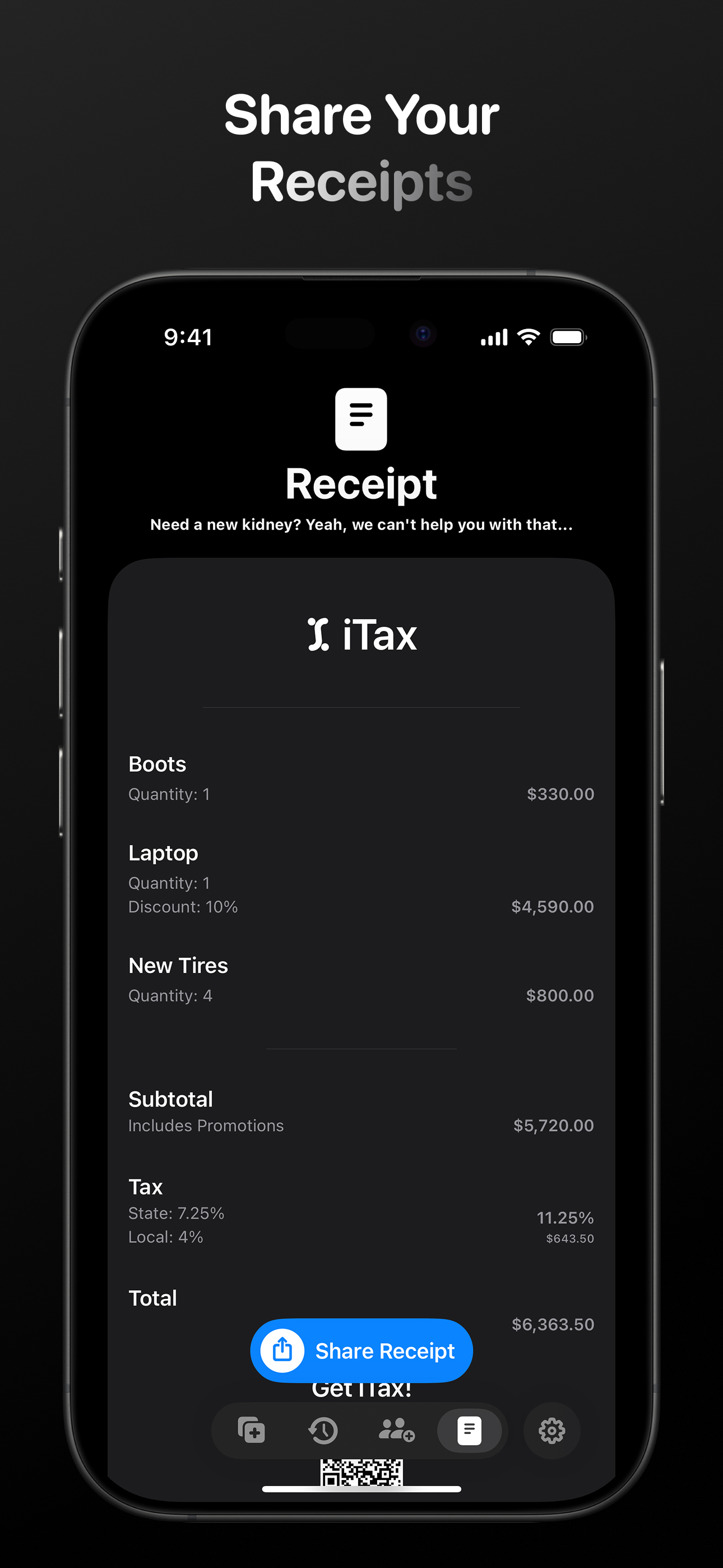 iTax: Expense Manager