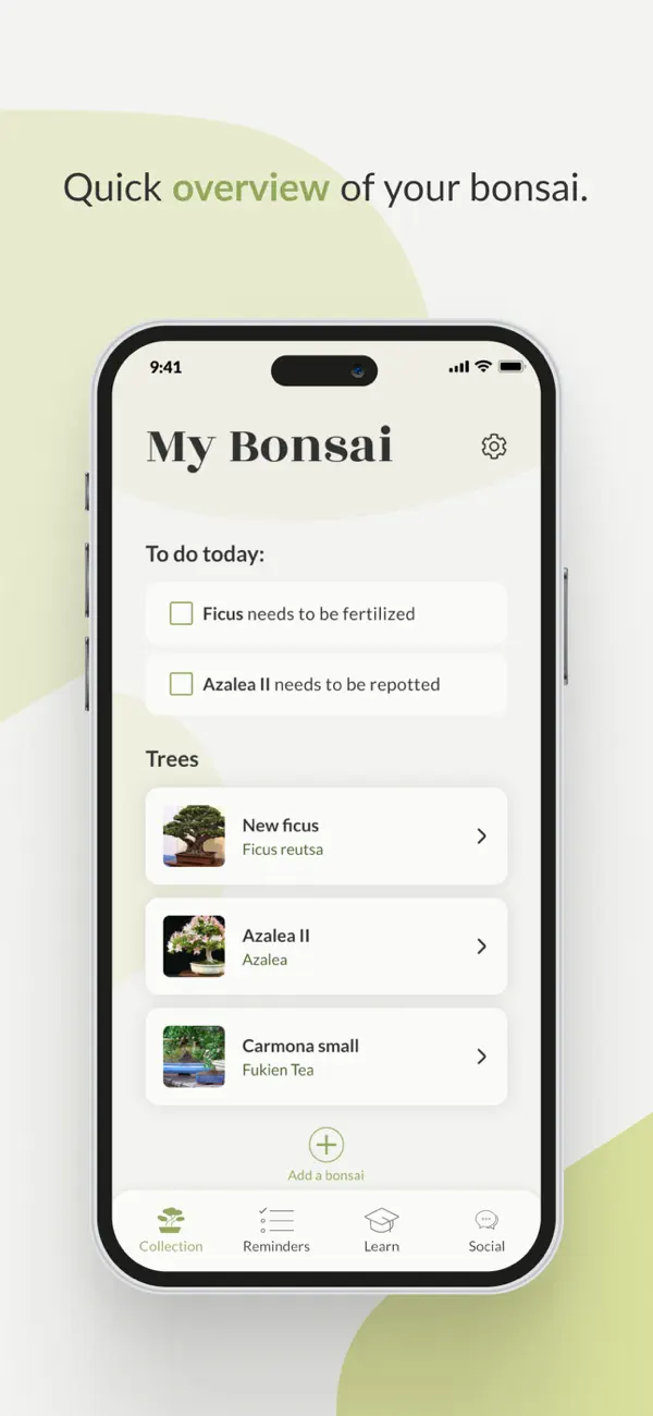 Screenshot #3 pour Bonsai Care App