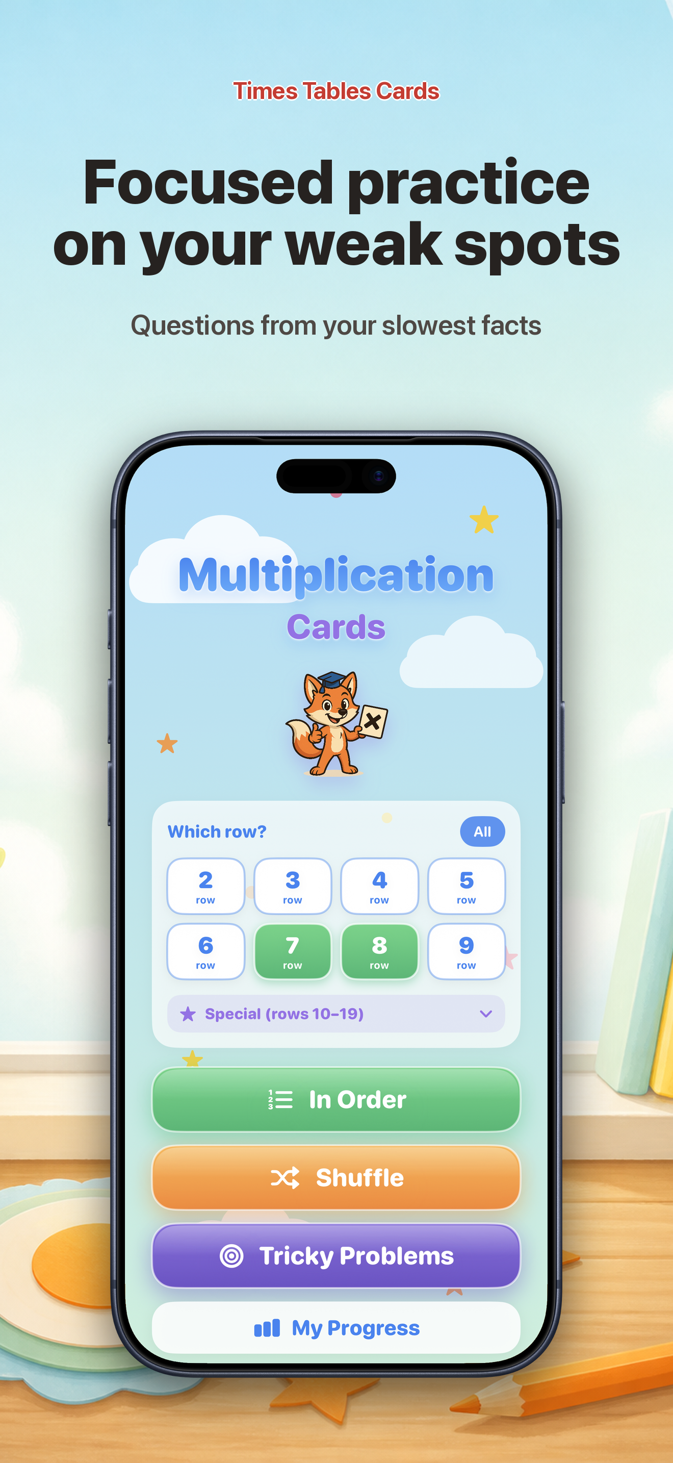 Times Table Cards: x9 screenshot 10