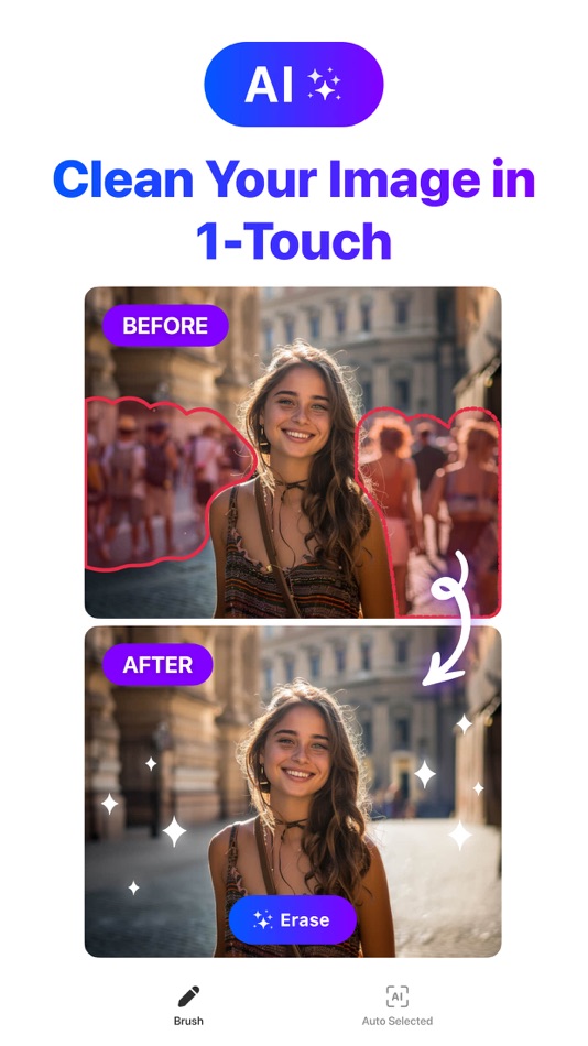 #1. EasyEraser — AI Remove Objects (iOS) Podle: LIKERY PTE. LTD.