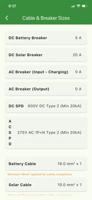 Sizer App screenshot 1