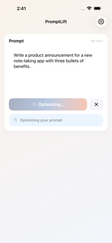 PromptLift Screenshot 1 of 4