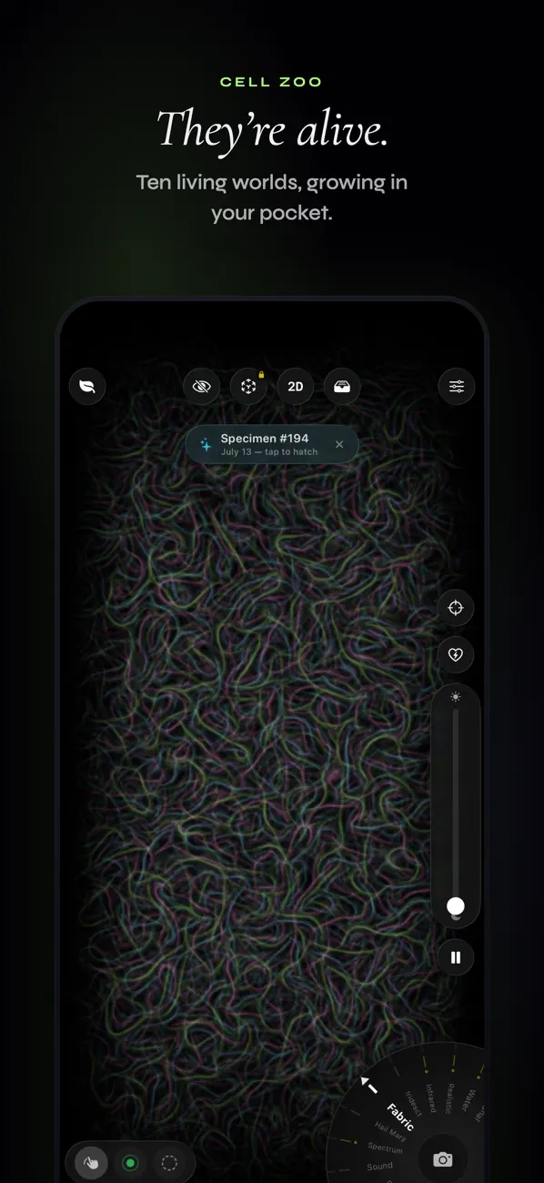 Screenshot #1 pour Cell Zoo - Physarium