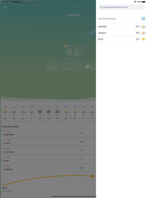 Screenshot #6 pour Hava Durumu Meteoroloji