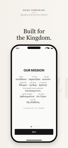 Koine Companion iPhone screenshot