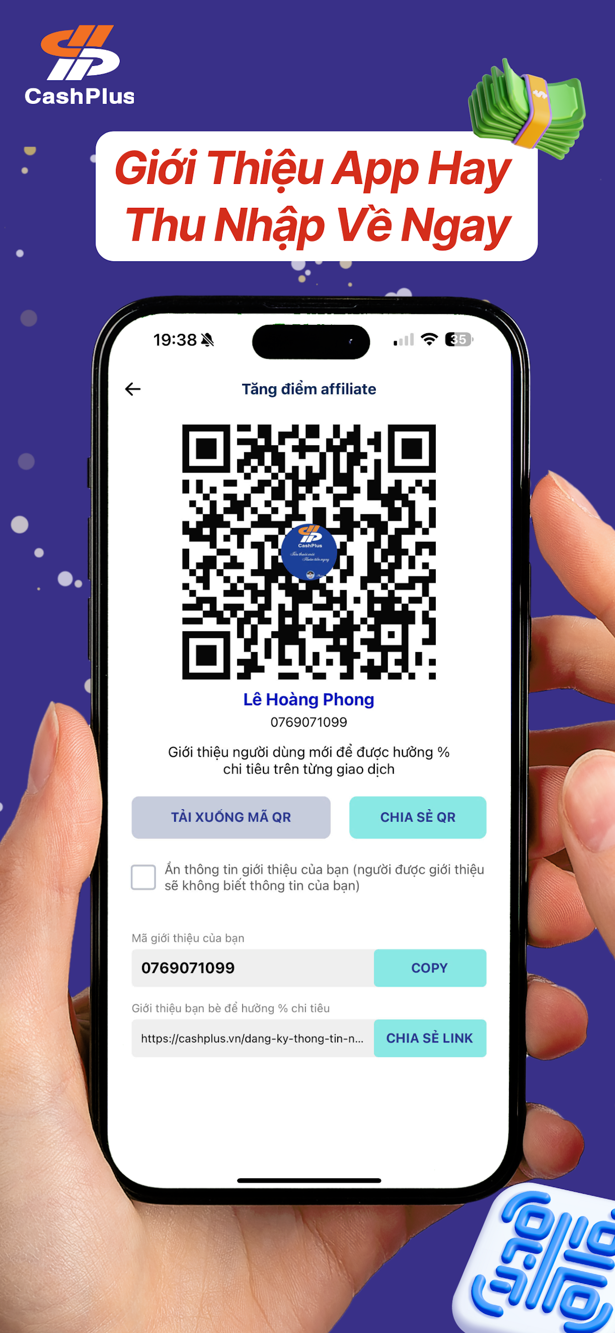 CashPlus Hoàn Tiền