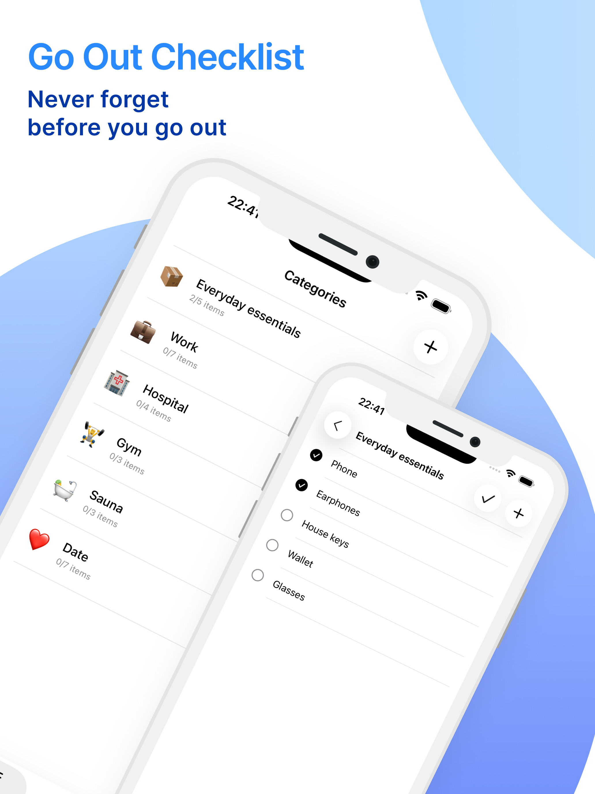 Go Out Checklist