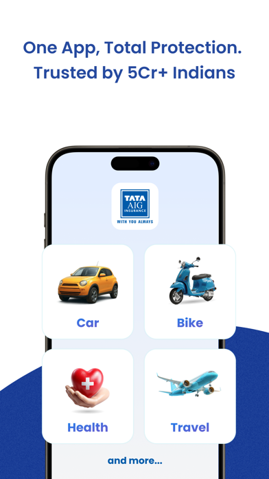 TATA AIG Insurance iPhone screenshot 1