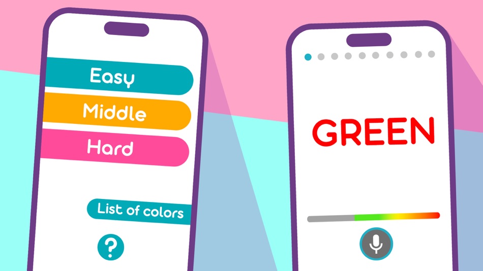 #2. Say the Color, not the Word (iOS) By: Coloring puzzle games sp. z o.o.