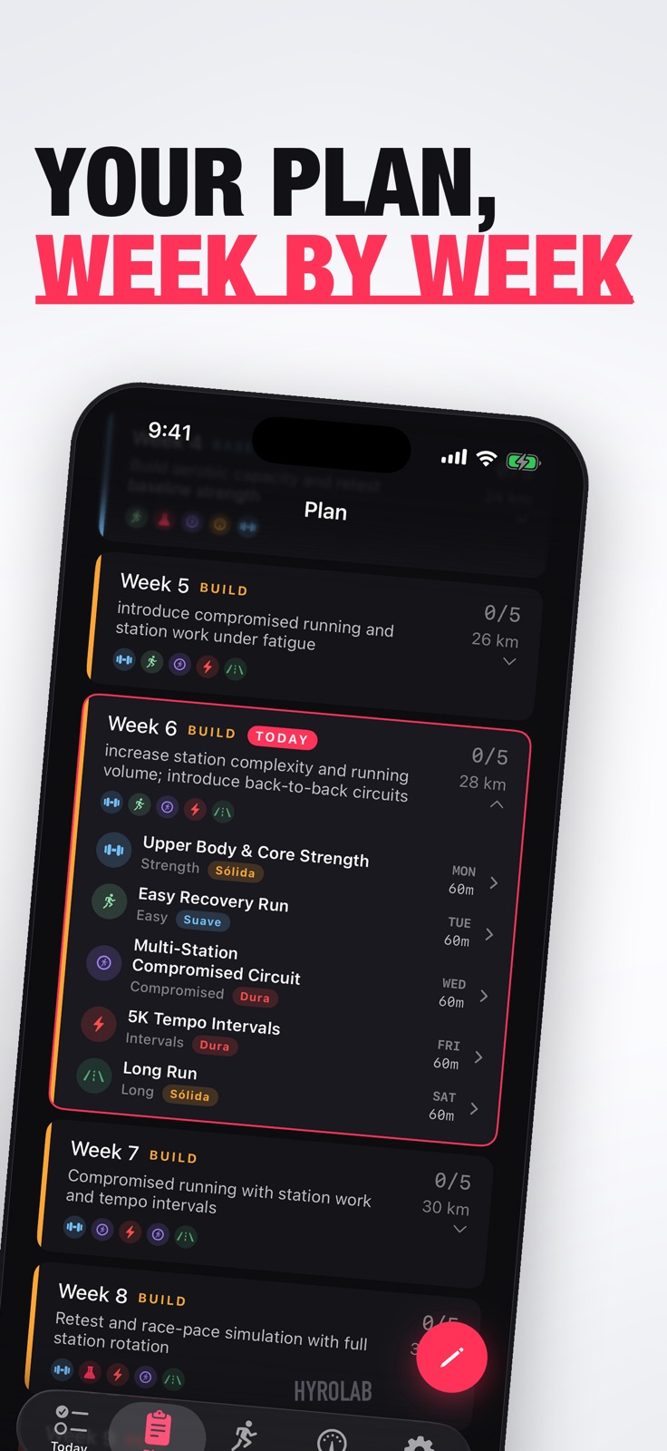 HyroLab: Hyrox Tracker & Coach iphone screenshot 2