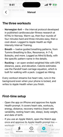 NorthPace: HIIT & Breath Screenshot 9 of 9