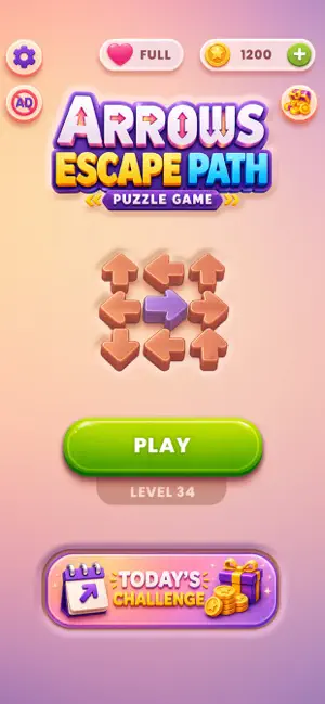 Arrows Escape Path Puzzle Game screenshot 1