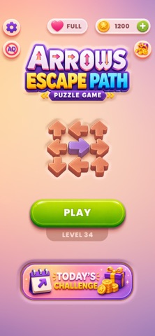Arrows Escape Path Puzzle Game Screenshot 1 of 9