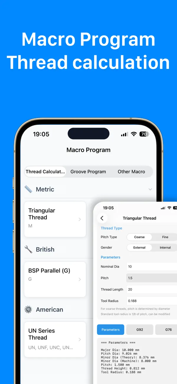 #3. CNC Lathe Calculator & Program (iOS) Podle: 小玲 王